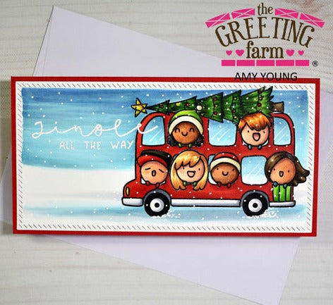 The Greeting Farm Minkie Jingle Clear Stamps Snowy Jingle | color-code:ALT01