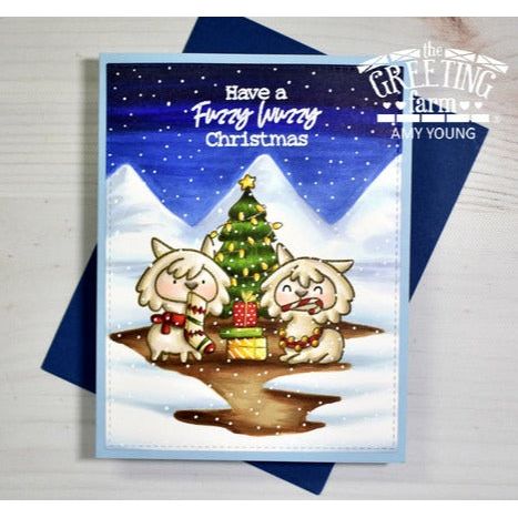 The Greeting Farm Alpaca Christmas Clear Stamps Fuzzy Wuzzy Christmas | color-code:ALT03