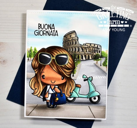 The Greeting Farm Anya in Italy Clear Stamps Good Day | color-code:ALT01