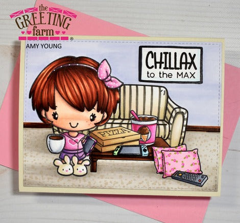 The Greeting Farm Homebody Anya Clear Stamps Chillax | color-code:ALT01