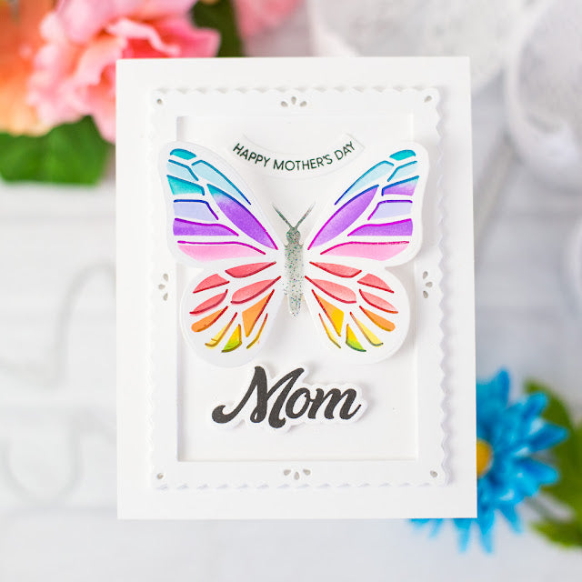 Waffle Flower Pinking Rectangle Frames Dies 421343 mom