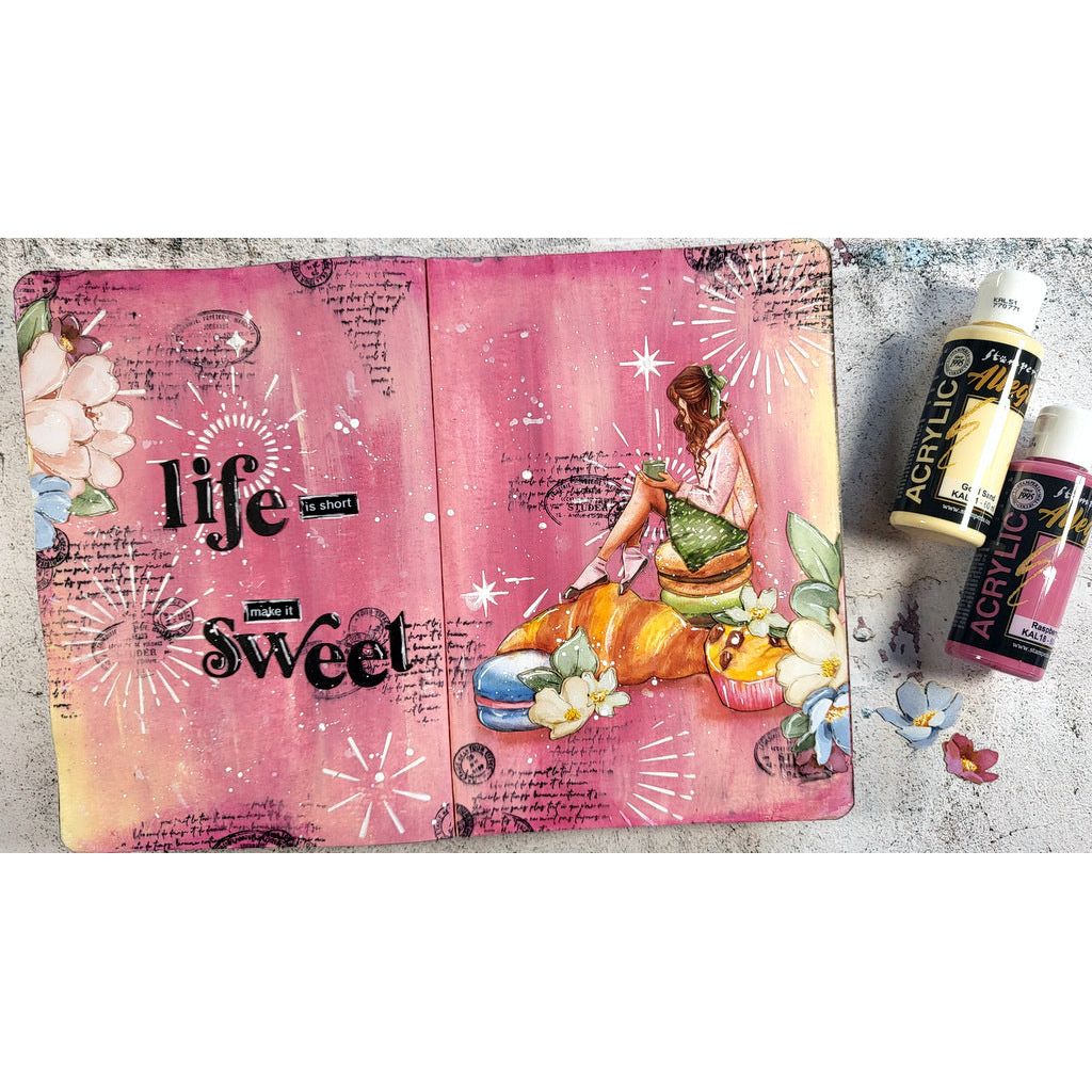 Stamperia Create Happiness Oh La La Collectables sbbv23 life is short | color-code:ALT01