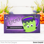 Pretty Pink Posh Large Boo Shadow Dies spooky mug