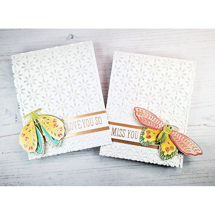 Altenew Floral Moths Hot Foil Plate alt8464 love you | color-code:ALT01