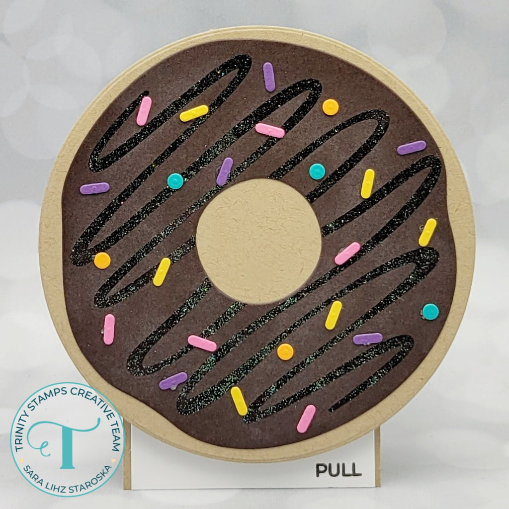 Trinity Stamps A-GLAZE-ing Clear Stamp Set tps-298 chocolate donut card