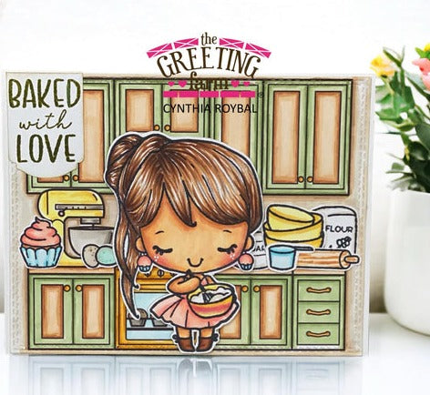 The Greeting Farm Baking Anya Clear Stamps Baked with Love | color-code:ALT01