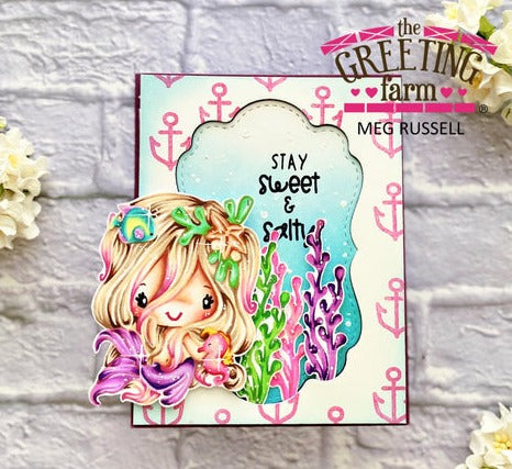 The Greeting Farm Mermaid Anya 2 Clear Stamps Stay Sweet | color-code:ALT03