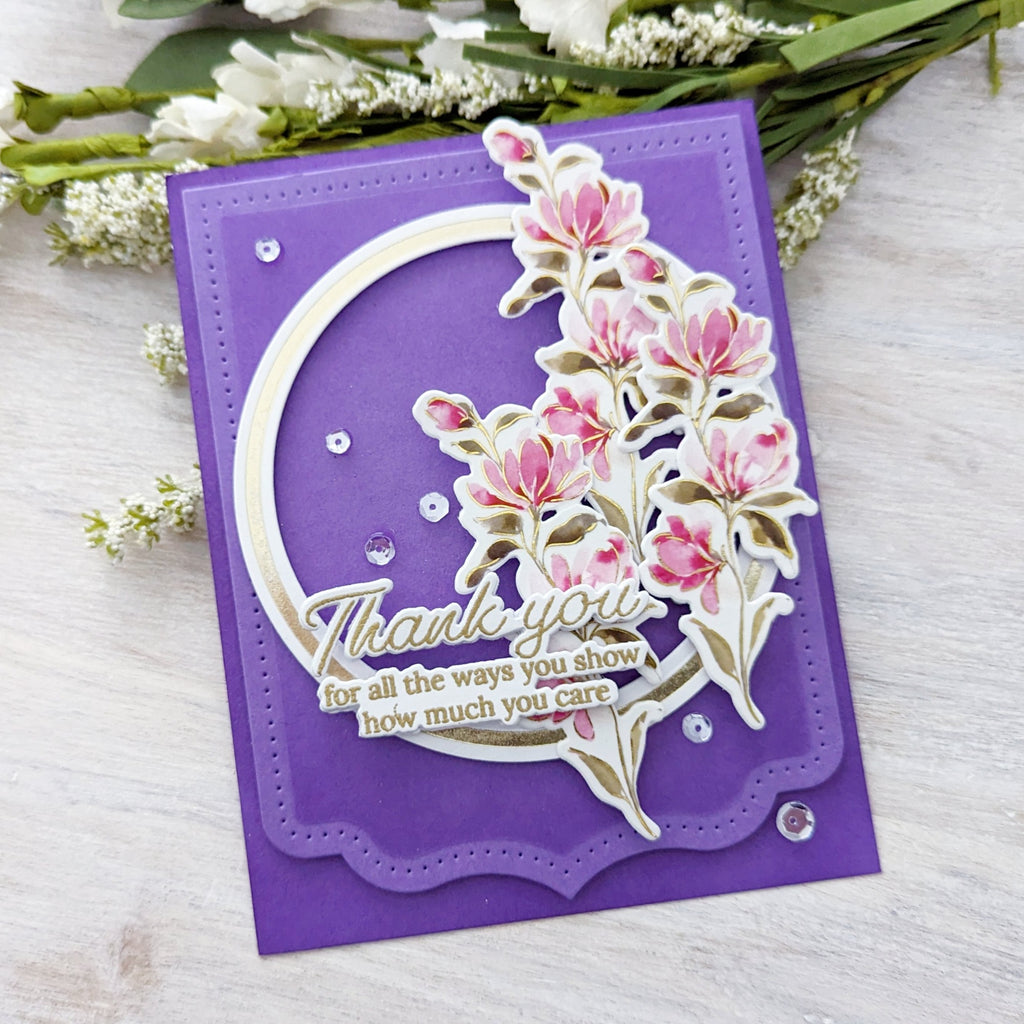 Pinkfresh Studio Artsy Floral Bundle Thank You Card | color-code:ALT05