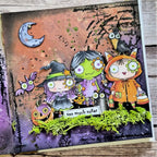 AALL & Create Spellbound A7 Clear Stamp Set 1424 crow moss witch zombie girl too much sugar card | color-code:ALT01