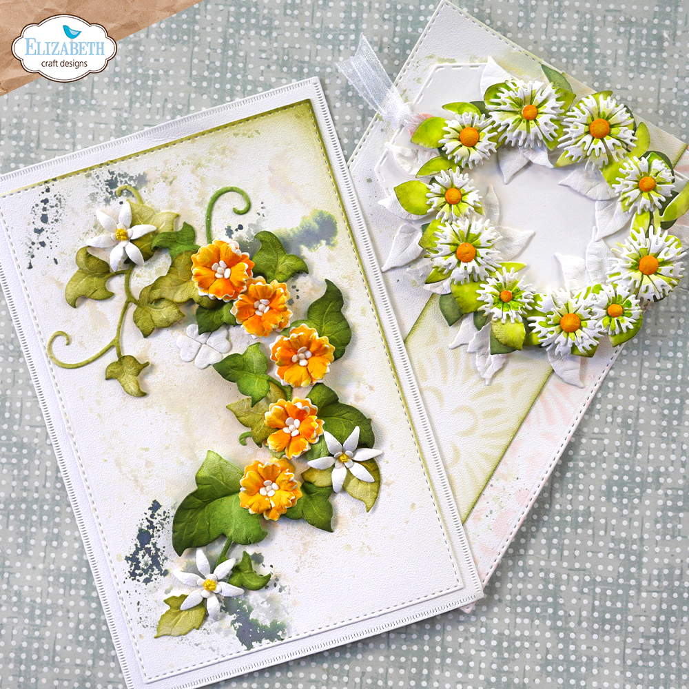 Elizabeth Craft Designs Florals Mini's Flowers With Love 2044 mini floral wreath card