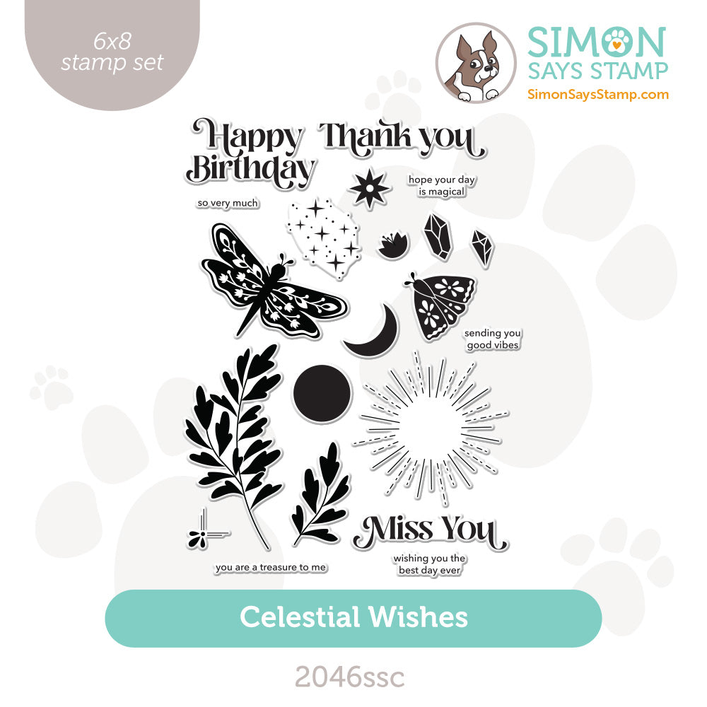 Simon Says Clear Stamps Celestial Wishes 2046ssc Celebrate
