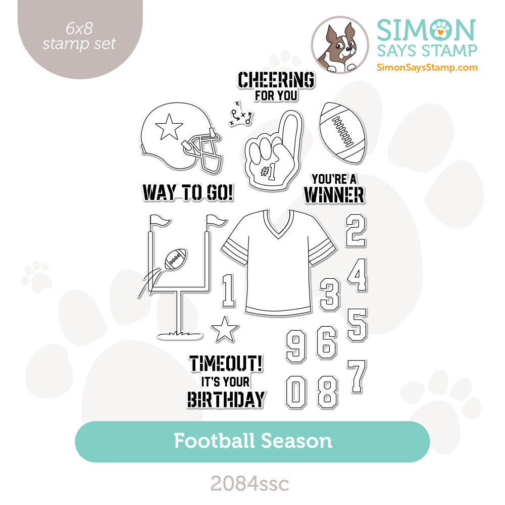 Simon Says Clear Stamps Football Season 2084ssc Cheering for You