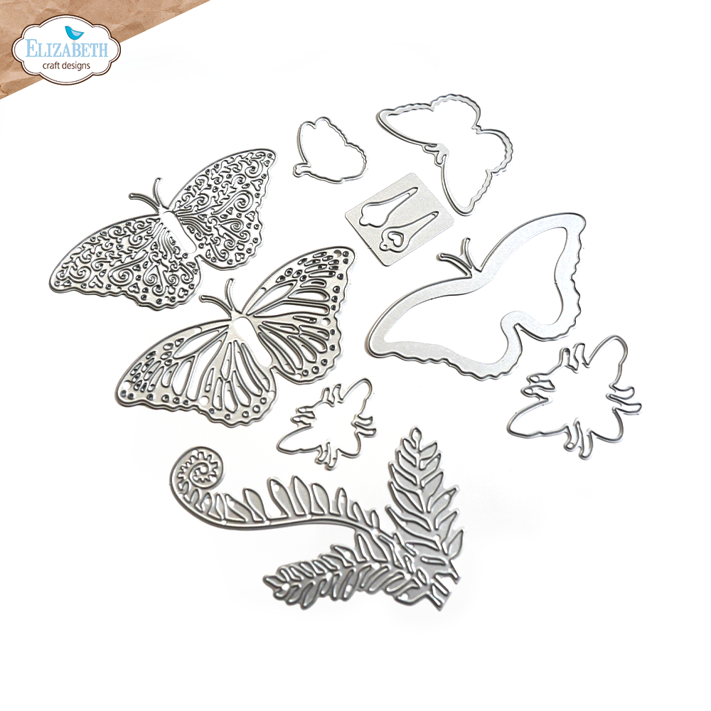Elizabeth Craft Designs Layered Butterfly Dies 2134 pieces
