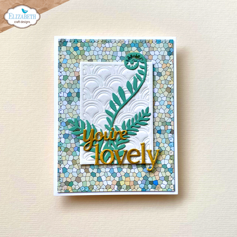 Elizabeth Craft Designs Classic Alphabet Dies 2140 you're lovely