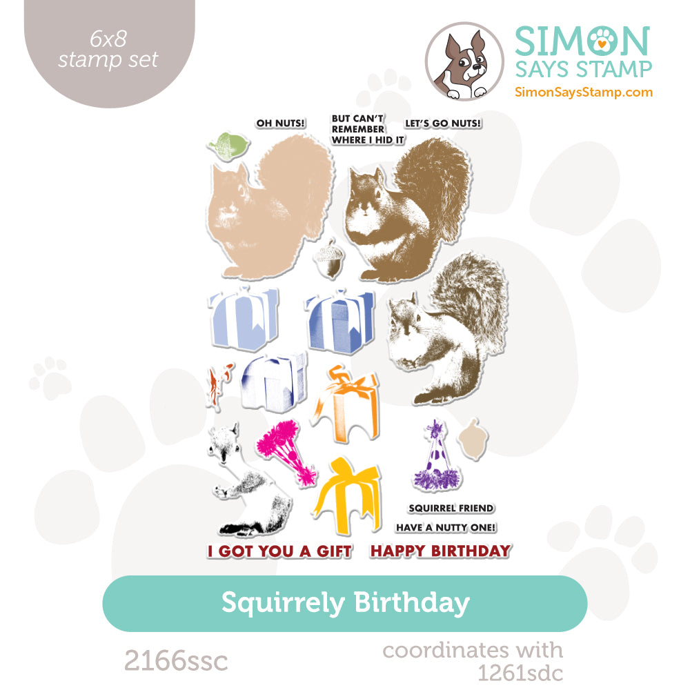 Simon Says Clear Stamps Squirrely Birthday 2166ssc STAMPtember