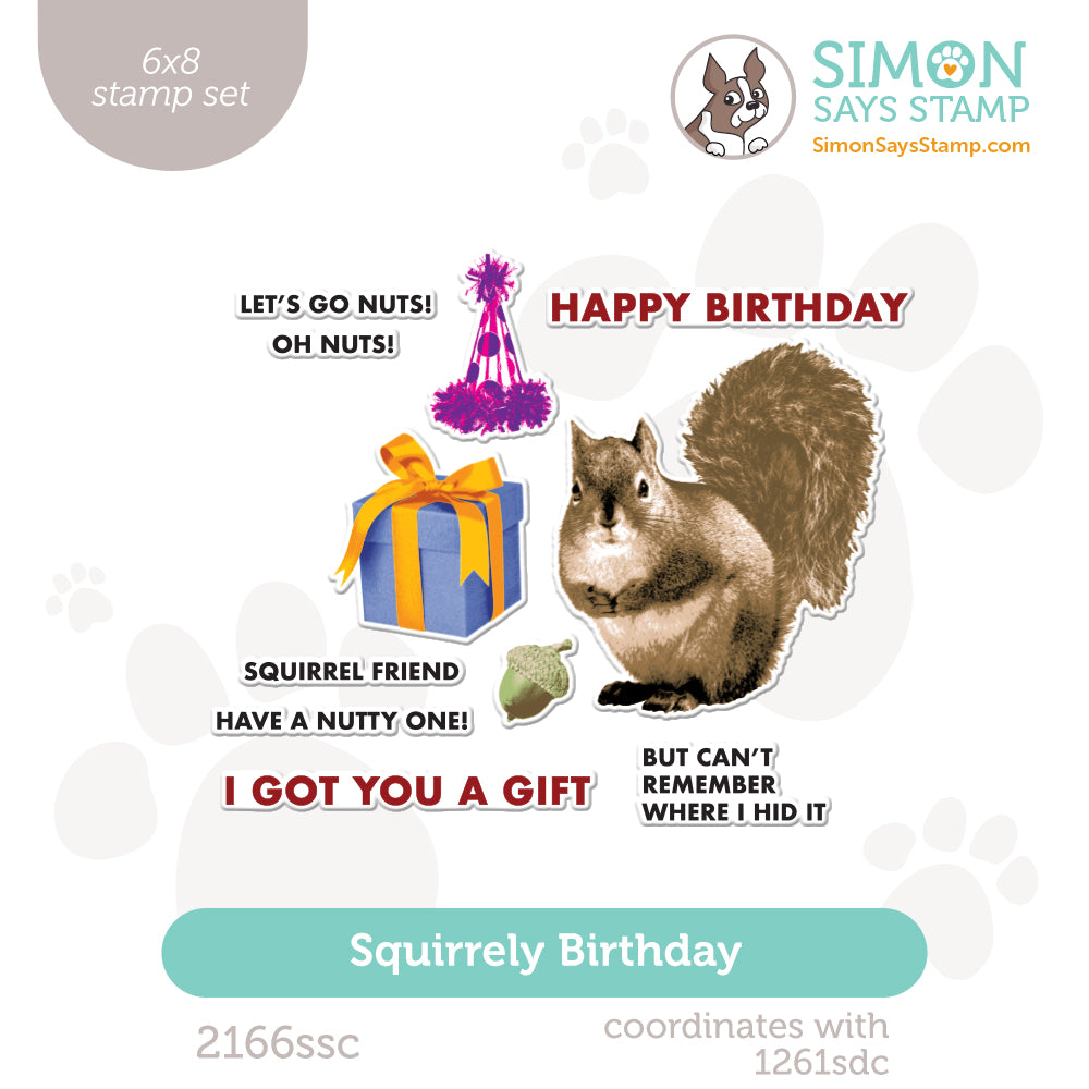 Simon Says Clear Stamps Squirrely Birthday 2166ssc STAMPtember