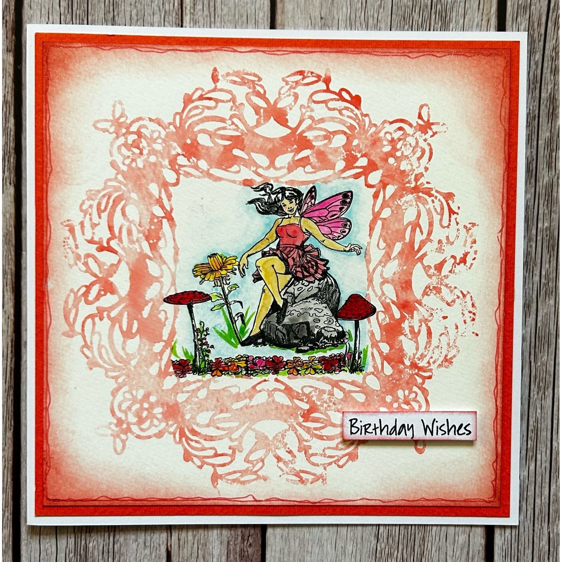 AALL & Create Framed Dreams 6x6 Stencil 217 birthday wishes