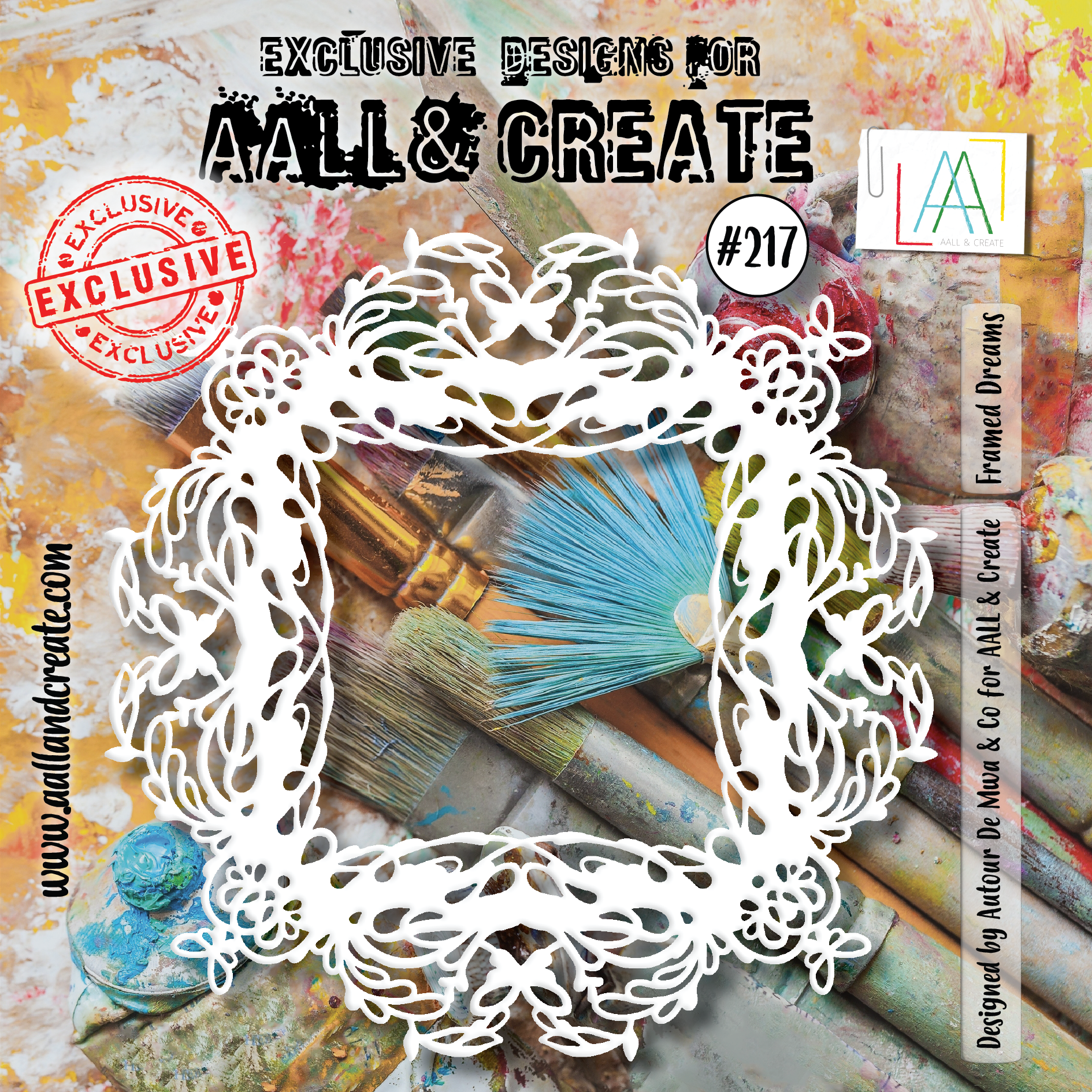 AALL & Create Framed Dreams 6x6 Stencil 217