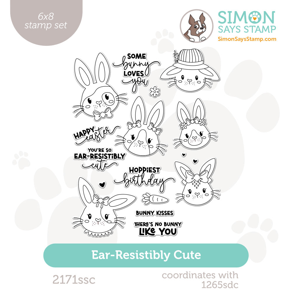 Simon Says Clear Stamps Ear-Resistibly Cute 2171ssc Rain or Shine
