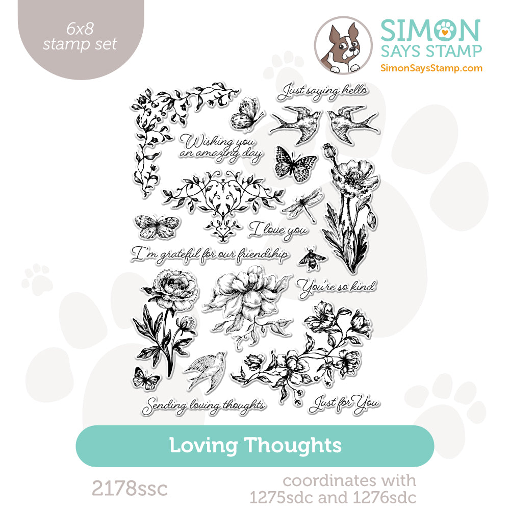 Simon Says Clear Stamps Loving Thoughts 2178ssc Rain or Shine