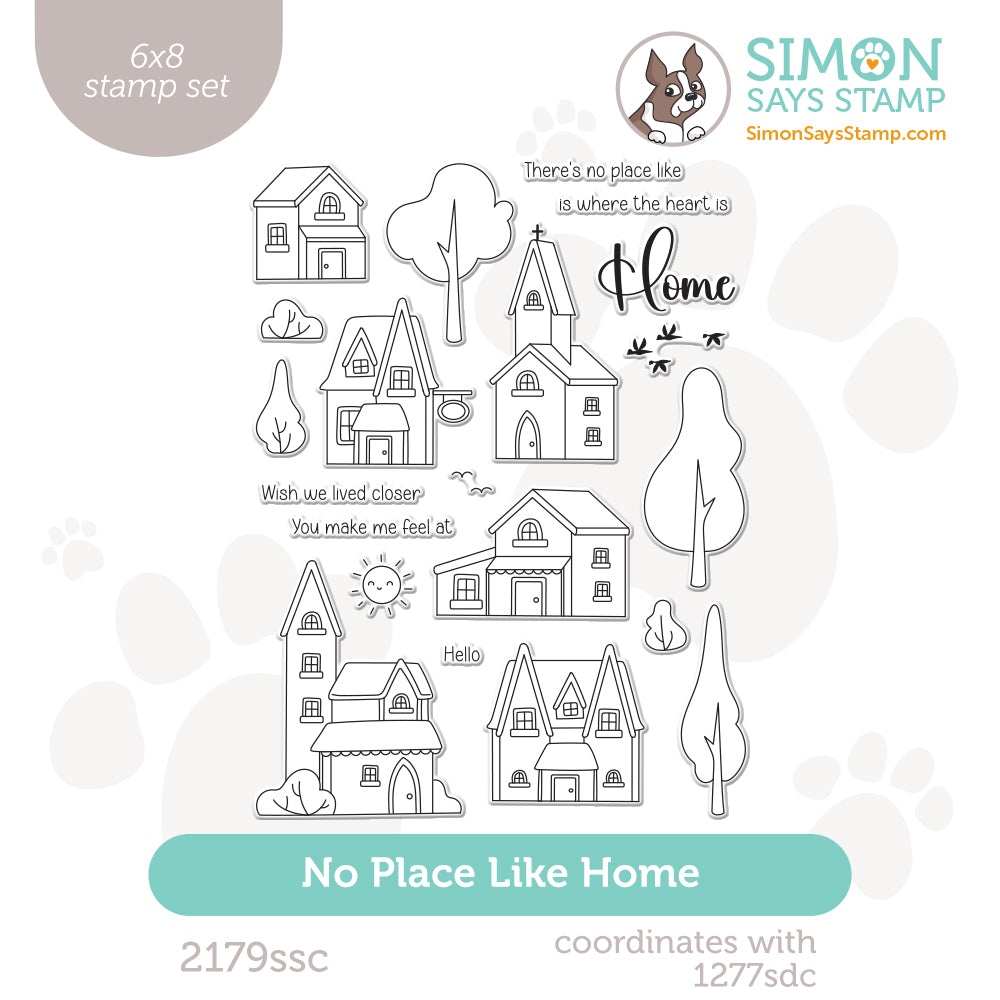 Simon Says Clear Stamps No Place Like Home 2179ssc Rain or Shine