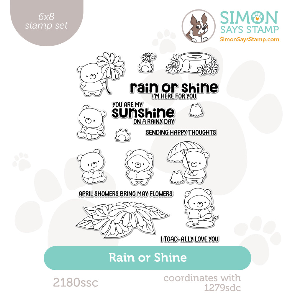 Simon Says Clear Stamps Rain or Shine 2180ssc Rain or Shine
