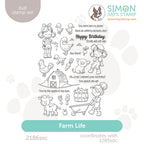 Simon Says Clear Stamps Farm Life 2186ssc Rain or Shine
