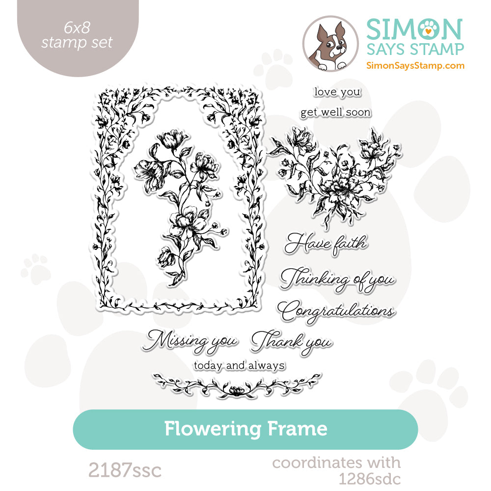 Simon Says Clear Stamps Flowering Frame 2187ssc You Are My Favorite