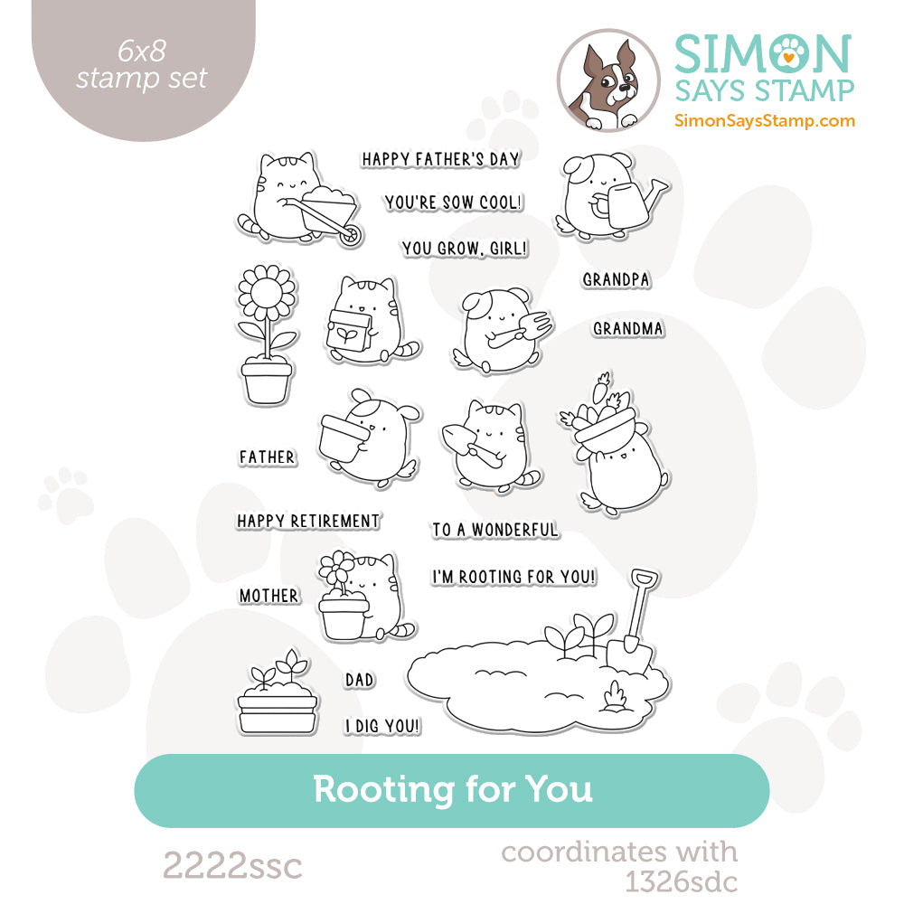 Simon Says Clear Stamps Rooting for You 2222ssc Happy Camper