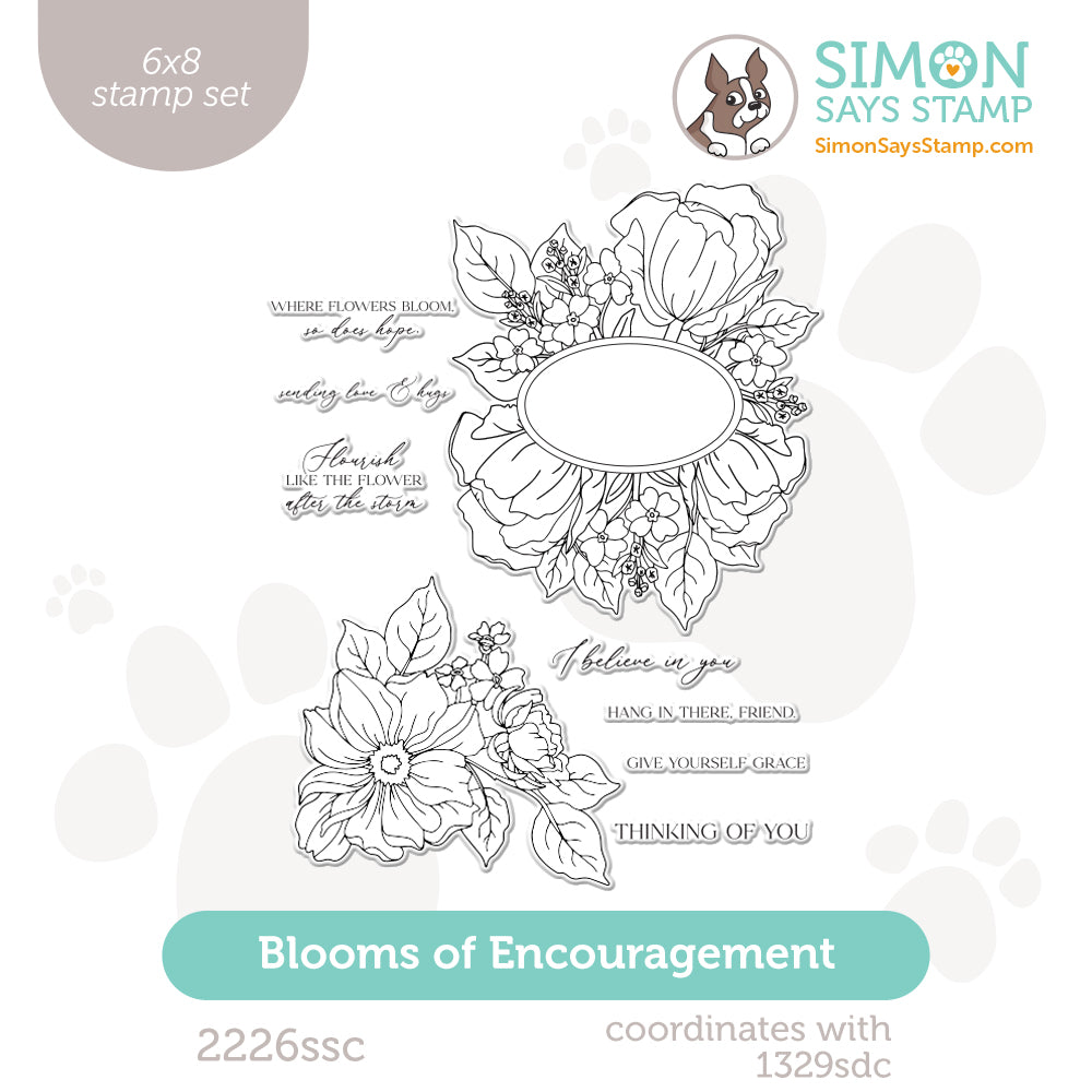 Simon Says Clear Stamps Blooms of Encouragement 2226ssc Always There