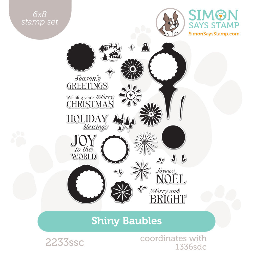 Simon Says Clear Stamps Shiny Baubles 2233ssc STAMPtember