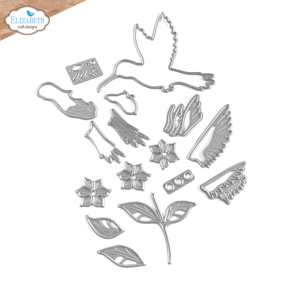 Elizabeth Craft Designs Layered Hummingbird Dies 2235