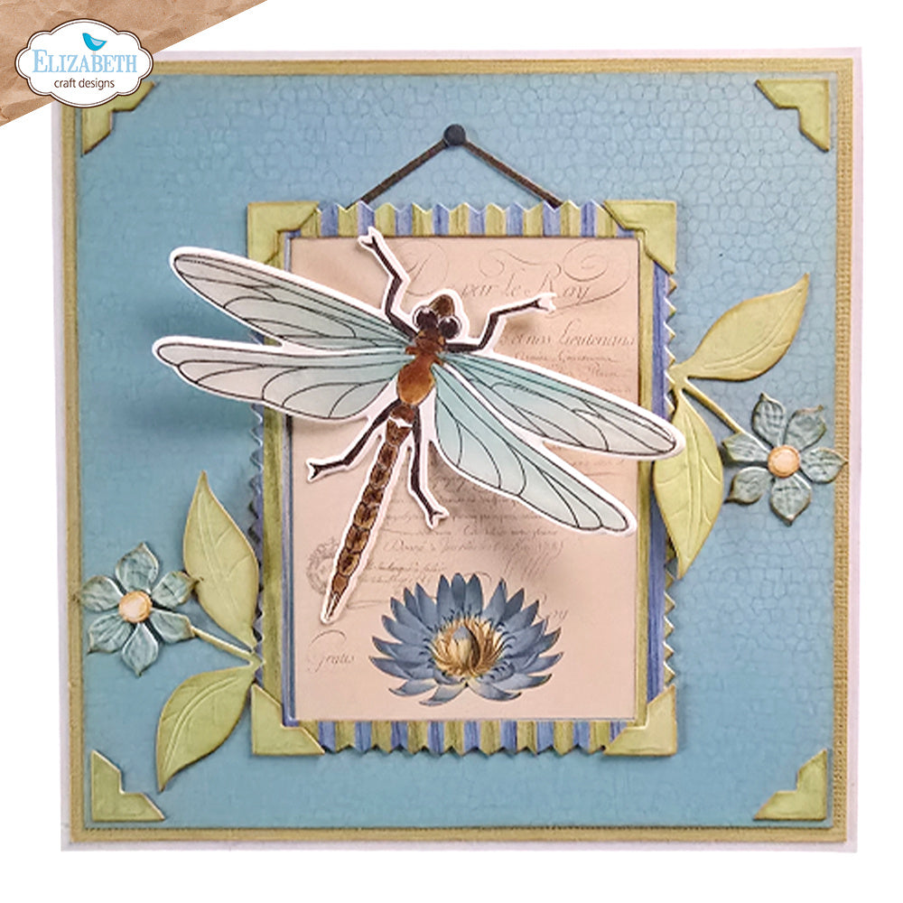 Elizabeth Craft Designs Picture Frames and Mats Dies 2236 dragonfly