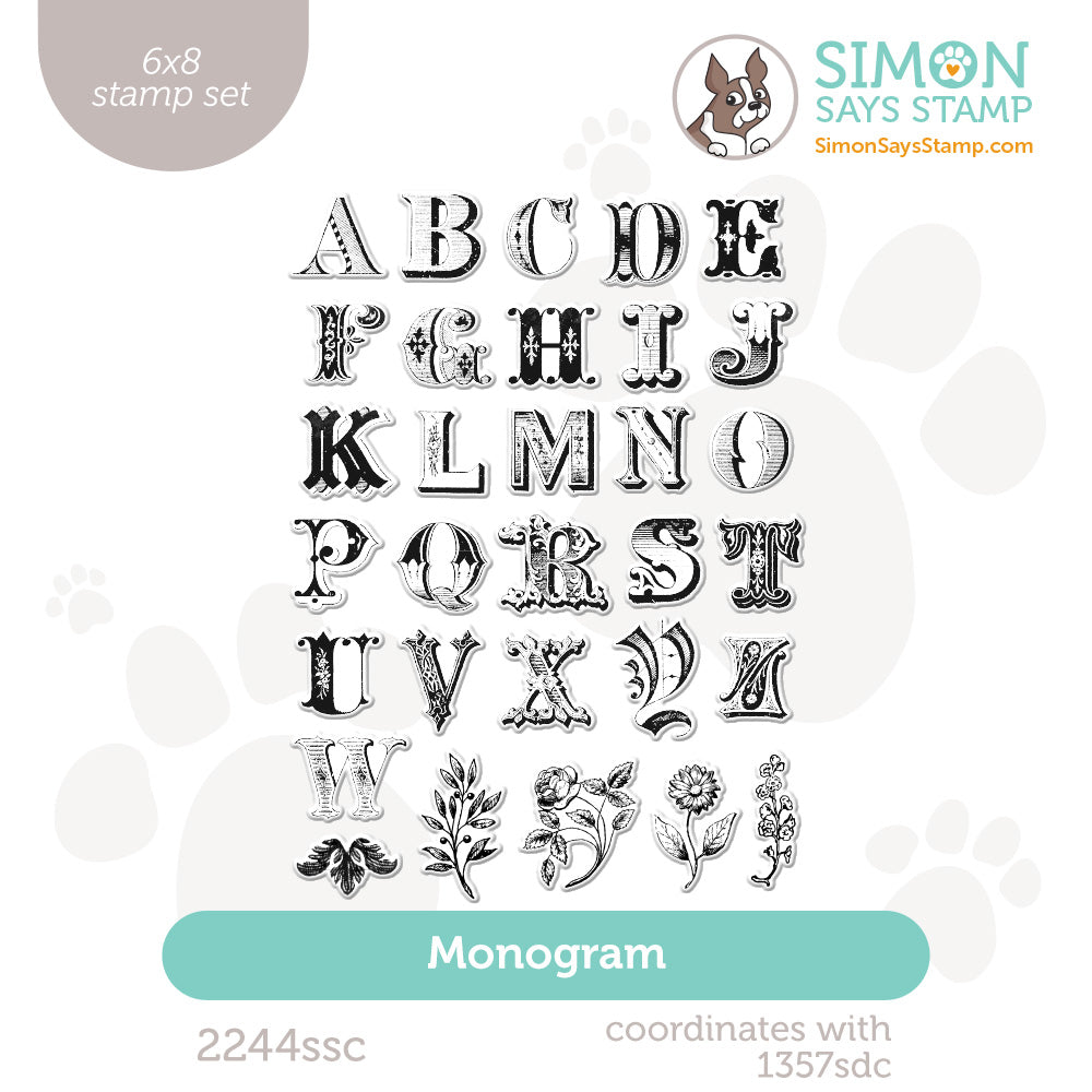 Simon Says Clear Stamps Monogram 2244ssc