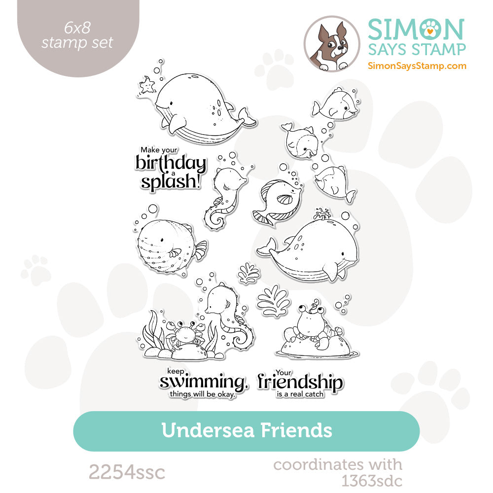 Simon Says Clear Stamp Undersea Friends 2254ssc Friend Like You