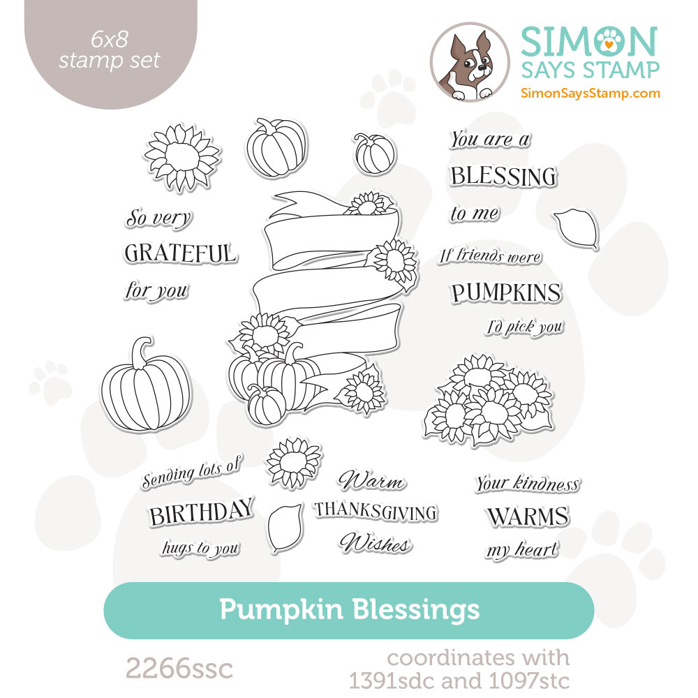 Simon Says Clear Stamps Pumpkin Blessings 2266ssc STAMPtember