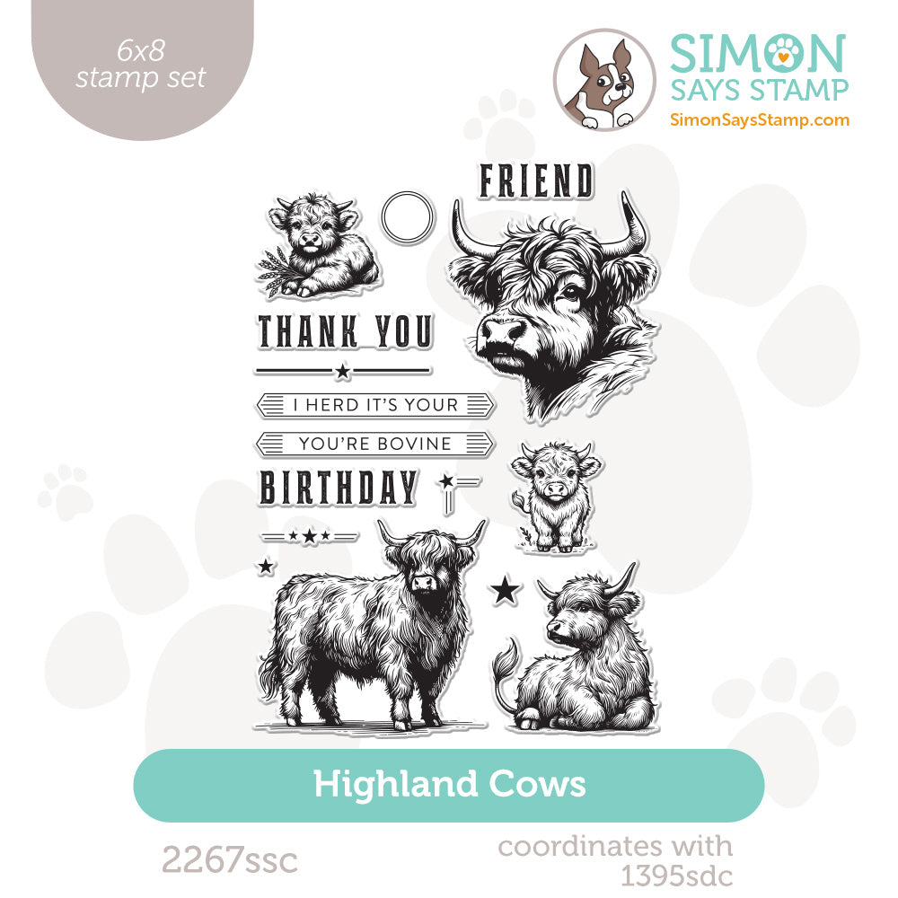 Simon Says Clear Stamps Highland Cows 2267ssc STAMPtember