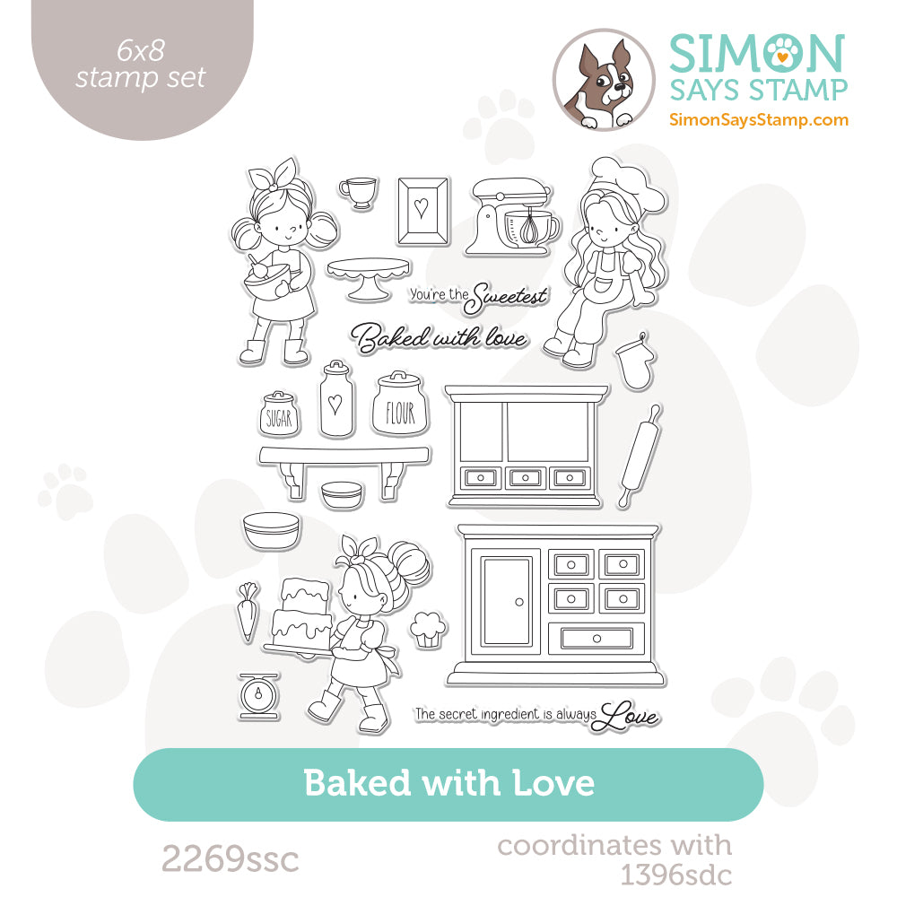 Simon Says Clear Stamps Baked with Love 2269ssc STAMPtember