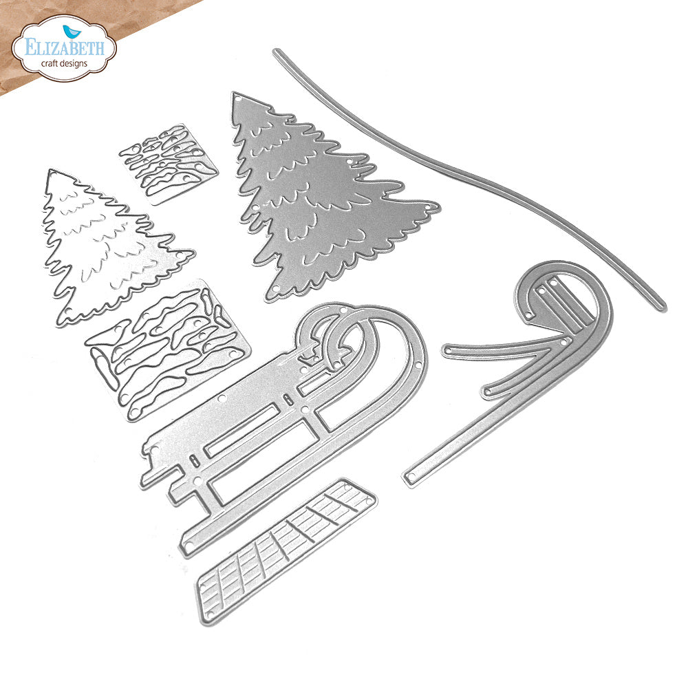 Elizabeth Craft Designs Winter Scenery Accessories Dies 2286
