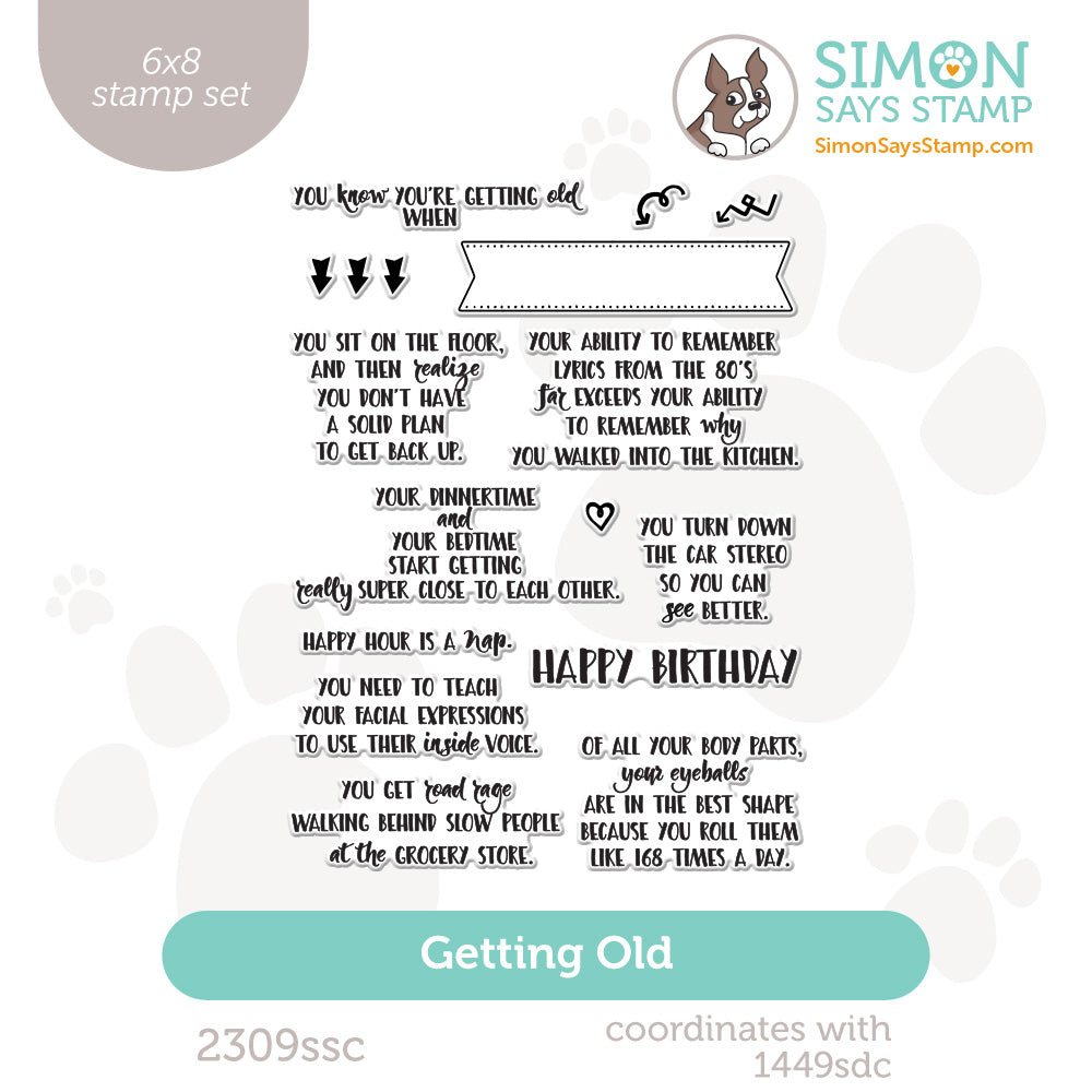 Simon Says Clear Stamps Getting Old 2309ssc In My Heart