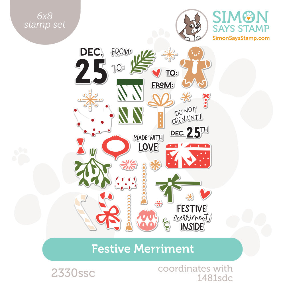 Simon Says Clear Stamps Festive Merriment 2330ssc And Everything Nice