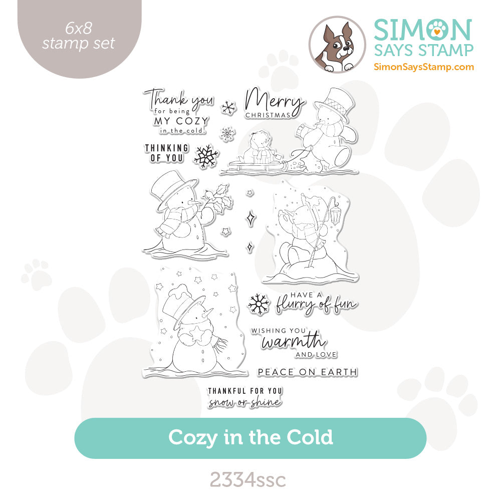Simon Says Clear Stamps Cozy in the Cold 2334ssc And Everything Nice