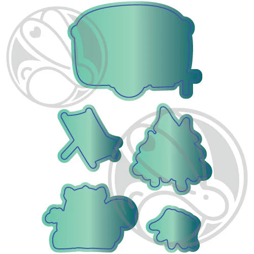 The Rabbit Hole Designs Glamping with Tailette Dies trh-236d