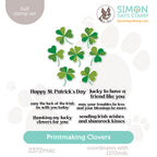 Simon Says Clear Stamps Printmaking Clovers 2372msc Beautiful Moments