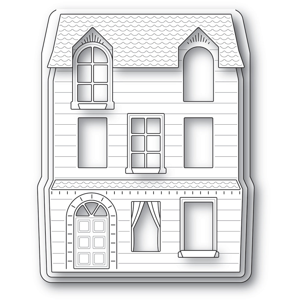 Poppy Stamps Neighborhood Home Pop Up Easel Set Dies 2375