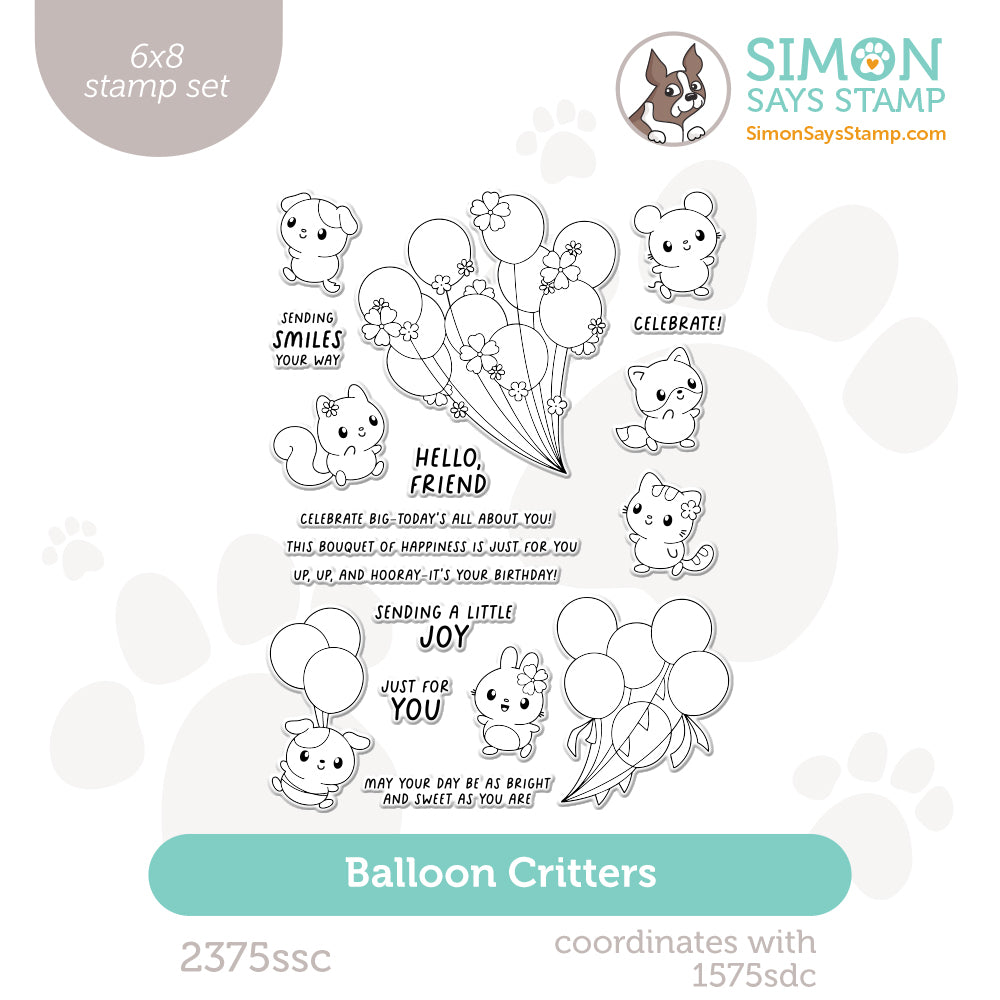 Simon Says Clear Stamps Balloon Critters 2375ssc Shine On