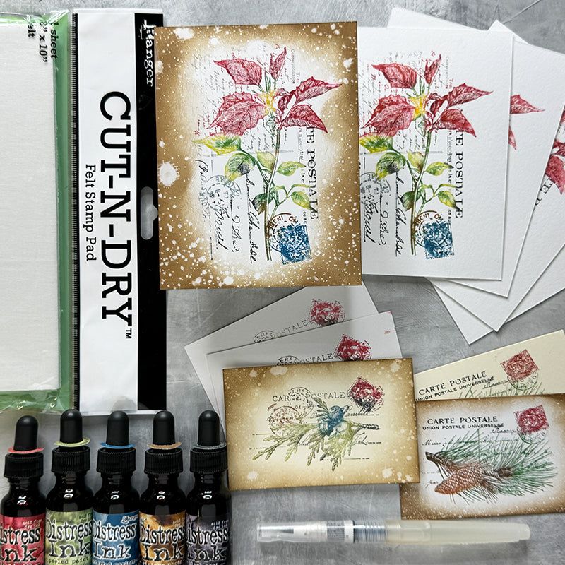 Tim Holtz Distress Reinker Vintage Photo Ranger TIM19466 Custom Holiday Stamp Pad | color-code:ALT02