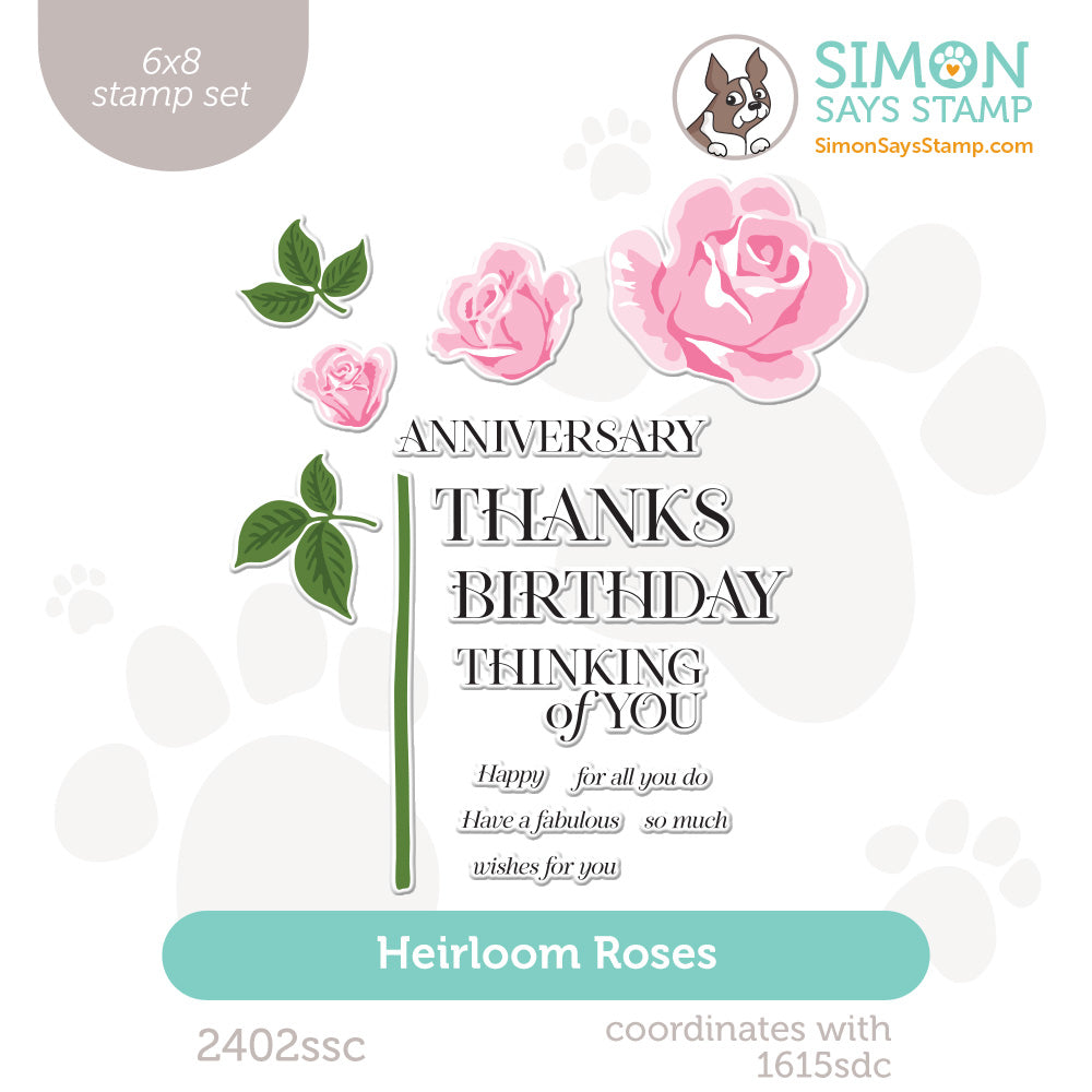 Simon Says Clear Stamps Heirloom Roses 2402ssc Always There