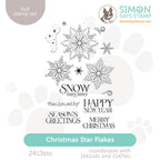 Simon Says Clear Stamps Christmas Star Flakes 2413ssc