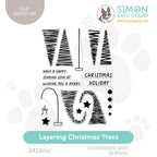 Simon Says Clear Stamps Layering Christmas Trees 2418ssc Stamptember